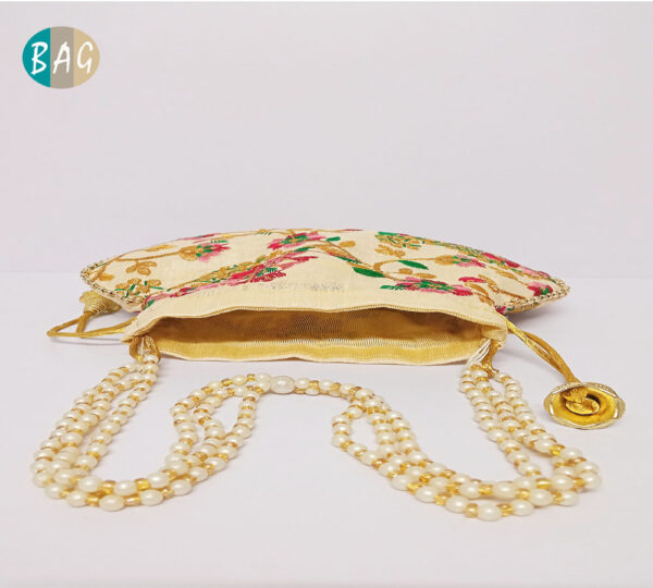 Wedding Hand Crafted Potli Bag With Beaded Chain For Women Evening Bags  Embroidery Handbag P185 in Nalanda at best price by Shubham's Zari Gota  Emporium - Justdial