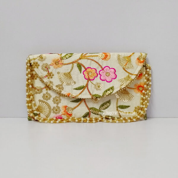 Embroidered Clutch Purse