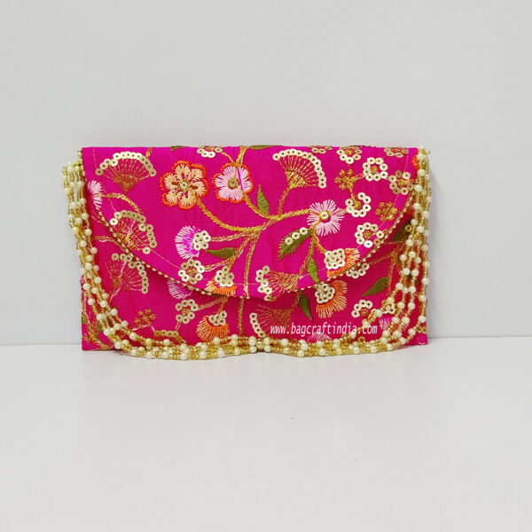 Embroidered Clutch Purse