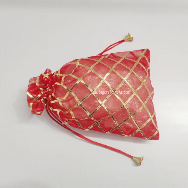 Transparent Organza Potli Bags